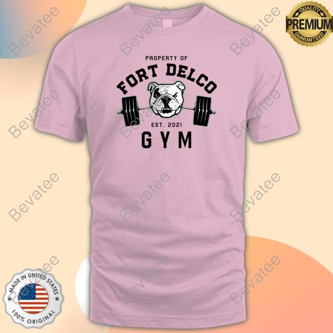 Thomas Devietro Wearing Property Of Fort Delco Gym Shirt